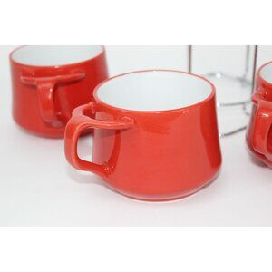 Dansk Kobenstyle JHQ Red Stacking Mugs Set with Stand